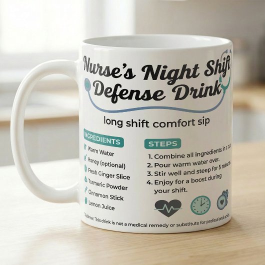 Night Shift Nurse ER Crew Comfort Recipe Kaffeetasse