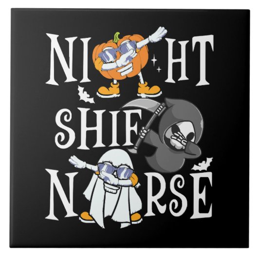 Night Shift Nurse Fliese (Vorderseite)
