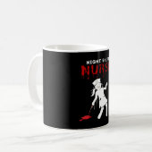 Night Shift Nurse Funny Halloween Classic T-Shirt Kaffeetasse (Vorderseite Links)
