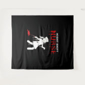 Night Shift Nurse Funny Halloween Klassischer T -  Wandteppich (Vorderseite (Horizontal))