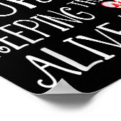 Night Shift Nurse Funny Nursing Hostal Funny Rn Qu Poster (Ecke)