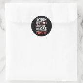 Night Shift Nurse Funny Rn Rt Us Nurse Runder Aufkleber (Tasche)