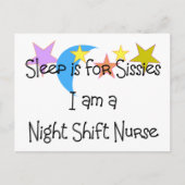 Night Shift Nurse Geschenke Postkarte (Vorderseite)