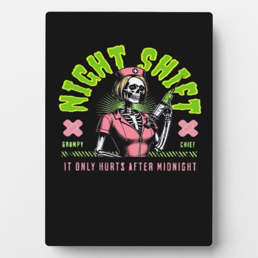 Night Shift Nurse - Geschenkideen der Nurse Week Fotoplatte (Vorderseite)