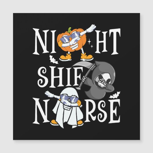 Night Shift Nurse Magnetkarte (Vorderseite)