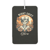 Night Shift Nurse Mummy Halloween Healthcare Flora Autolufterfrischer (Vorderseite)