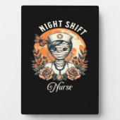 Night Shift Nurse Mummy Halloween Healthcare Flora Fotoplatte (Vorderseite)