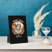 Night Shift Nurse Mummy Halloween Healthcare Flora Fotoplatte (Seite)