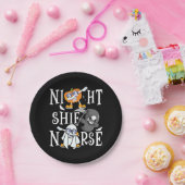 Night Shift Nurse Pappteller (Party)