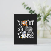 Night Shift Nurse Postkarte (Stehend Vorderseite)