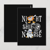 Night Shift Nurse Postkarte (Vorne/Hinten)