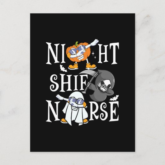 Night Shift Nurse Postkarte (Vorderseite)