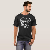Night Shift Nurse St Patrick's Day Stethoscope Hea T-Shirt (Vorne ganz)