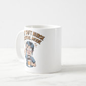 Night Shift Nurse Survival Mode Funny Nurse Coffee Kaffeetasse (Vorderseite Links)