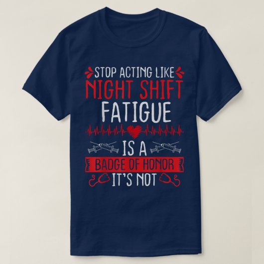 Night Shift Nurse T-Shirt (Design vorne)