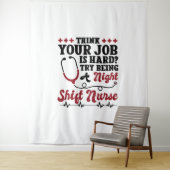 Night Shift Nurse Wandteppich (Beispiel)