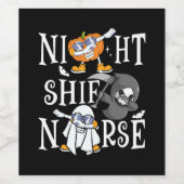 Night Shift Nurse Weinetikett (Einzelnes Label)