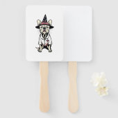 Night Shift Ready Pooch ein spukter Nurse Hund Fächer (Vorne und Hinten)