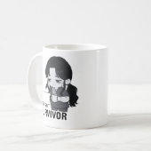 Night Shift Survivor Relatable Chibi Nurse Illustr Kaffeetasse (Vorderseite Links)
