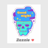 Night Skull Vinyl Sticker (Blatt)