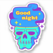 Night Skull Vinyl Sticker (Vorderseite)