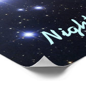 Night Sky Appreciating Society - Poster (Ecke)