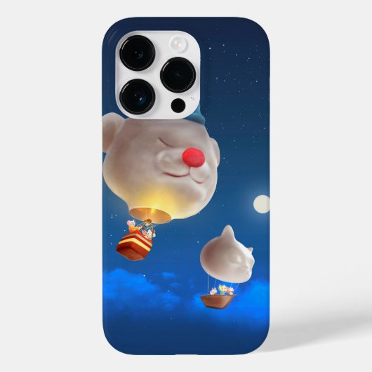 Night Sky Balloon Adventure Case-Mate iPhone Hülle (Rückseite)