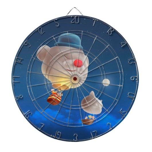 Night Sky Balloon Adventure Dartscheibe (vorne)