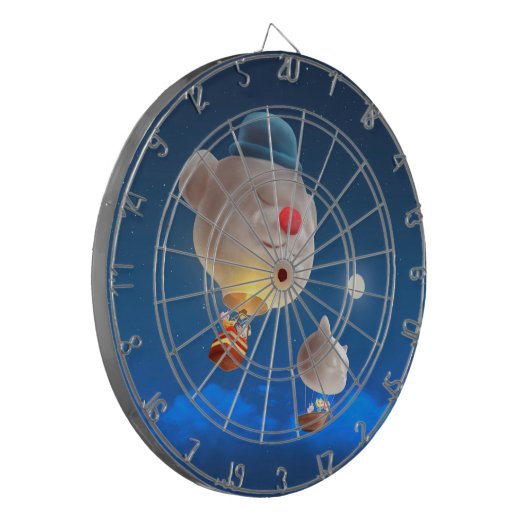 Night Sky Balloon Adventure Dartscheibe (Vorderseite Links)