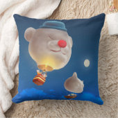 Night Sky Balloon Adventure Kissen (Decke)