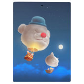 Night Sky Balloon Adventure Klemmbrett (Rückseite)