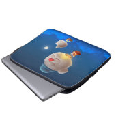 Night Sky Balloon Adventure Laptopschutzhülle (Vorne Knopf)