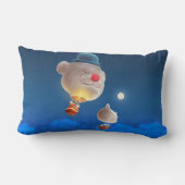 Night Sky Balloon Adventure Lendenkissen (Rückseite)