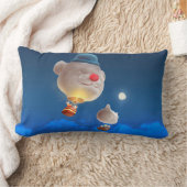 Night Sky Balloon Adventure Lendenkissen (Decke)