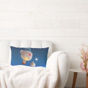 Night Sky Balloon Adventure Lendenkissen