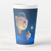 Night Sky Balloon Adventure Milchtasse (Vorderseite)