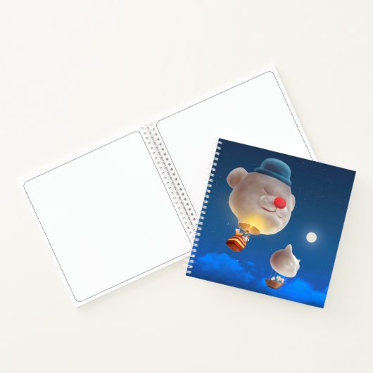 Night Sky Balloon Adventure Notizblock (Innenseite)
