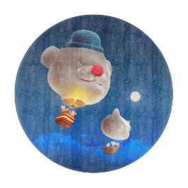 Night Sky Balloon Adventure Schneidebrett