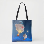 Night Sky Balloon Adventure Tasche (Vorderseite)