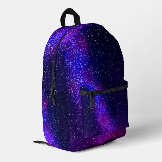 Night Sky Bedruckter Rucksack (Rückseitige Ecke links)