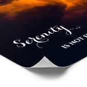 Night Sky blitzt inspirierendes Serenity Zitat Poster (Ecke)