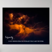 Night Sky blitzt inspirierendes Serenity Zitat Poster (Vorne)