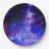 Night Sky Blue Paper Plate Pappteller (Vorderseite)