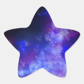 Night Sky Blue Sapphire Aufkleber (Vorderseite)