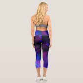 Night Sky Blue Sapphire Capri Leggings (Rückseite)