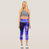 Night Sky Blue Sapphire Capri Leggings (Vorderseite)