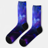 Night Sky Blue Sapphire Nachhaltige Crew Sock Socken (Linkes Detail)