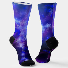 Night Sky Blue Sapphire Nachhaltige Crew Sock Socken