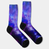 Night Sky Blue Sapphire Nachhaltige Crew Sock Socken (Rechts)