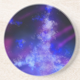 Night Sky Blue Sapphire Sandstone Getränkeuntersetzer